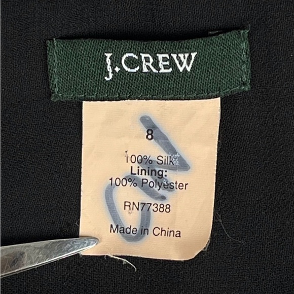 J. CREW VINTAGE Sophia Silk Tricotine Midi Dress Y2k Minimalistic Balletcore LBD - Picture 11 of 14